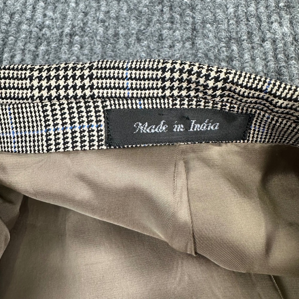 Lauren Ralph Lauren Mens Sport Coat 48L Gray Prince of Wales Wool Check - Picture 7 of 12